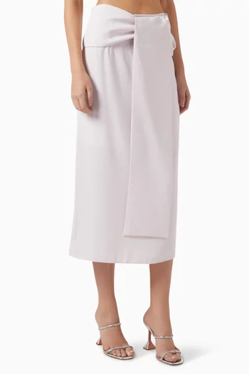 Draped Midi Skirt