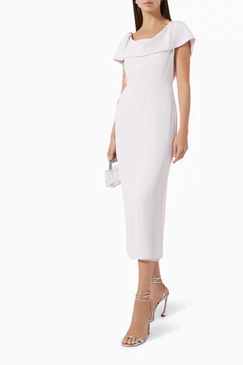 Cowl Neck Midi Dress