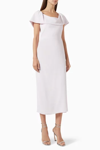Cowl Neck Midi Dress