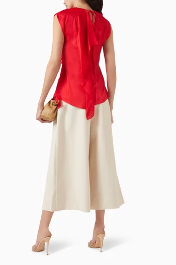 Draped Top in Viscose