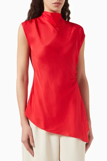 Draped Top in Viscose