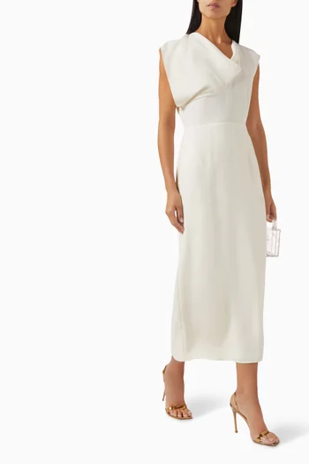 Cowl Neck Midi Dress