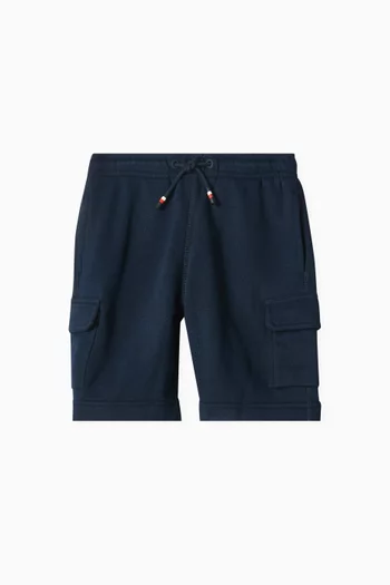 Cargo Sweat Shorts in Cotton Blend