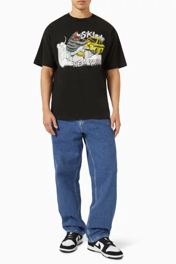 تي شيرت بطبعة Ski NYC قطن