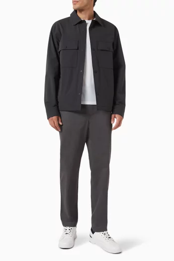 قميص بنمط جاكيت لاوسن قماش معالج