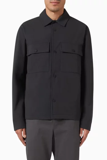 قميص بنمط جاكيت لاوسن قماش معالج