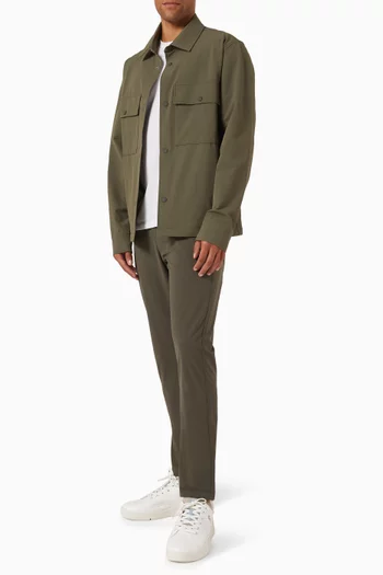 قميص بنمط جاكيت لاوسن قماش معالج