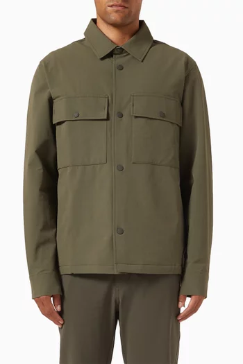 قميص بنمط جاكيت لاوسن قماش معالج