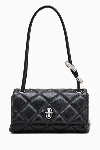 The Mini Quilted Dual Shoulder Bag in Leather