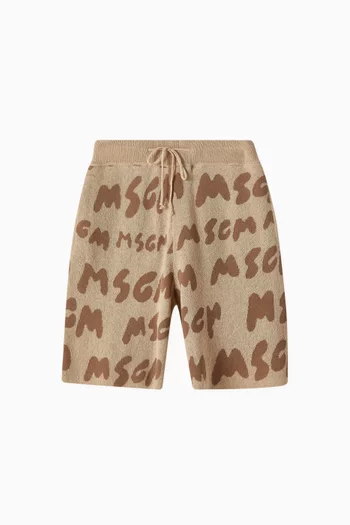 Monogram Knit Shorts