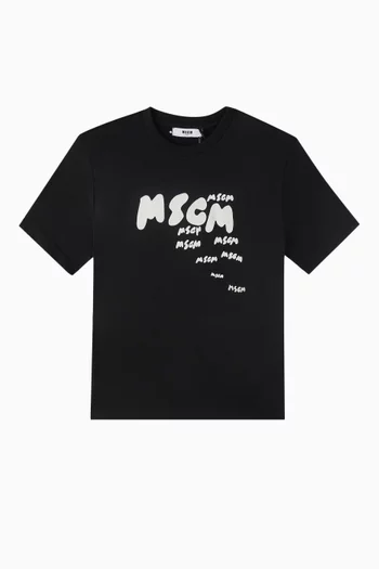Graphic Print T-shirt in Cotton