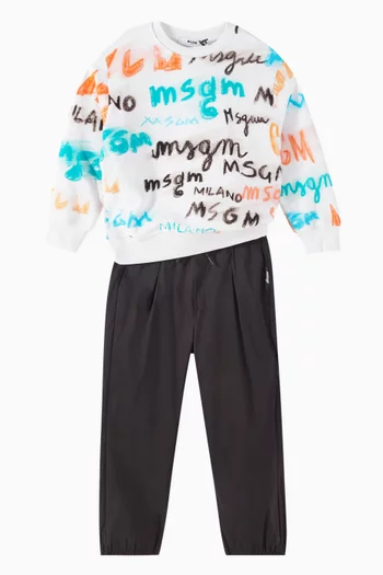 Logo Graphic Sweatshirt in Cotton