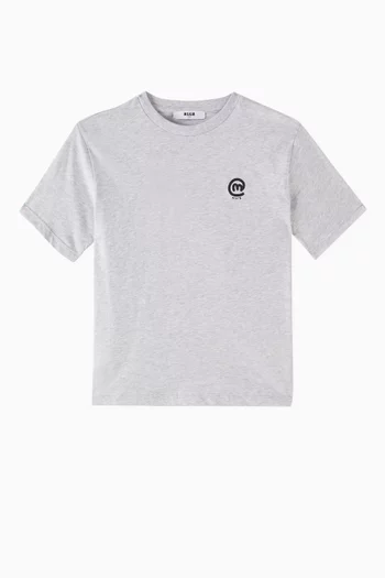 Logo Emblem T-shirt in Cotton