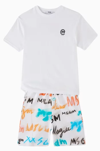 Logo Emblem T-shirt in Cotton