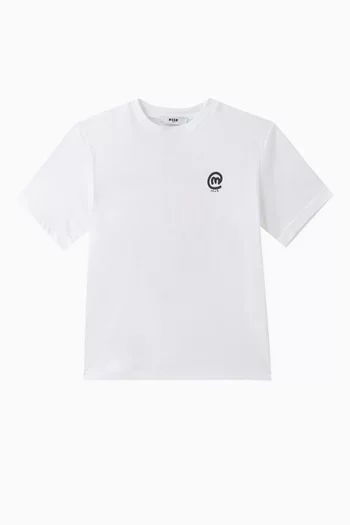 Logo Emblem T-shirt in Cotton