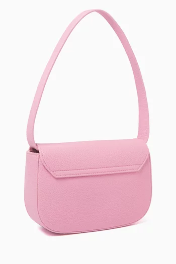 Logo Crossbody Bag in Faux Leather