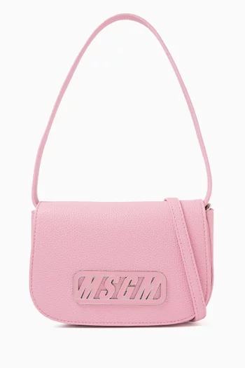 Logo Crossbody Bag in Faux Leather