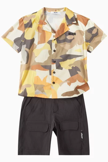 Bermuda Shorts in Cotton-nylon