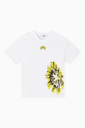 Graphic Print T-shirt in Cotton Jersey