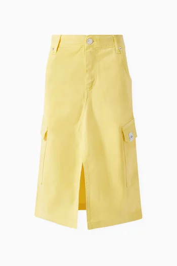 Front-slit Skirt in Lyocell