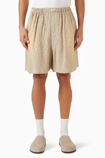 Monogram Shorts in Viscose