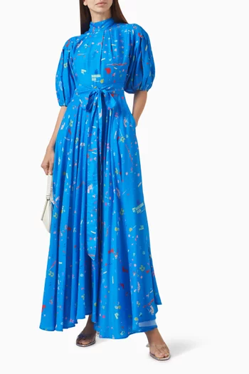 Orelia Printed Maxi Dress