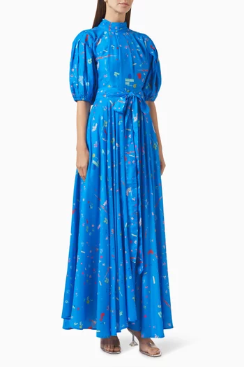 Orelia Printed Maxi Dress