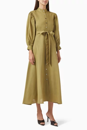 Rowan Belted Midi Dress