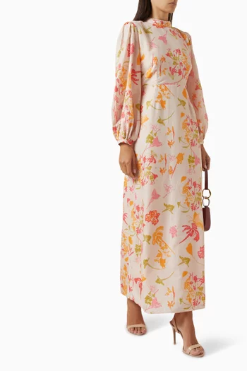 Dahlia Floral-print Maxi Dress
