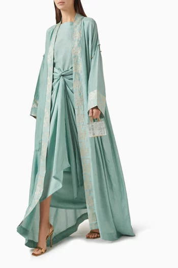 طقم العباية جوهرة بمعطف