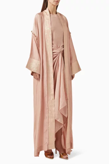 طقم العباية جوهرة بمعطف