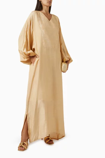 Zahra Jacquard Maxi Dress