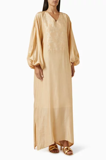 Zahra Jacquard Maxi Dress