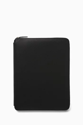 A4 Zip Writing Folder in Panama Leather
