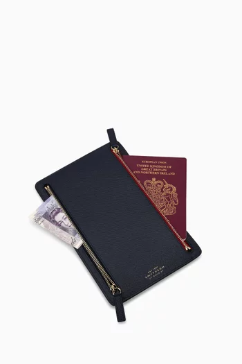 Multi-zip Case in Panama Leather