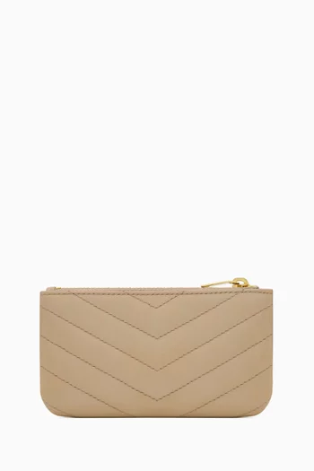 Cassandre Matelassé Key Pouch in Smooth Leather