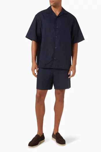 قميص يوجين مطرز تينسيل