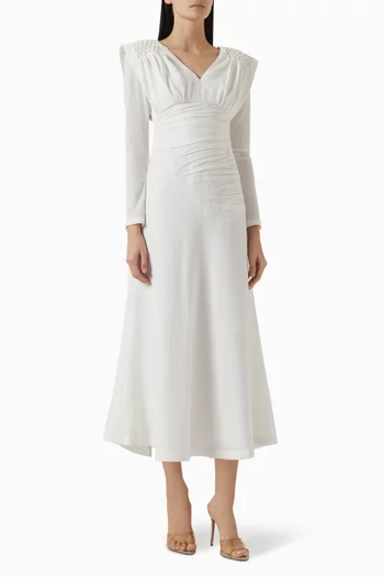 Amber Smocked Midi Dress