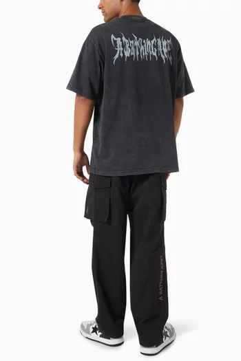 Big Ape Head T-shirt in Garment-dyed Cotton