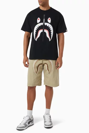 Shark-print T-shirt in Cotton
