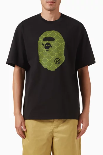 College Ape Head T-shirt in Cotton-jersey