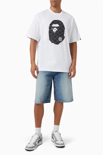 College Ape Head T-shirt in Cotton-jersey