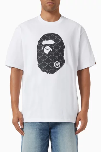 College Ape Head T-shirt in Cotton-jersey