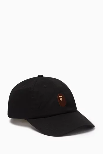 One Point Cap in Cotton-canvas