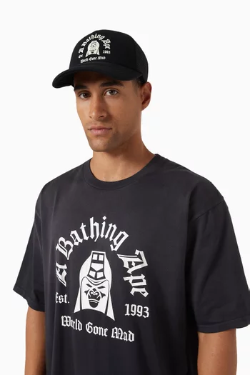 Logo Cap in Cotton-canvas & Mesh