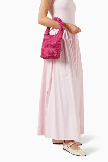 Palm Top-handle Bag in Recycled Cotton
