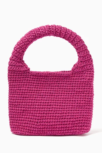 Palm Top-handle Bag in Recycled Cotton