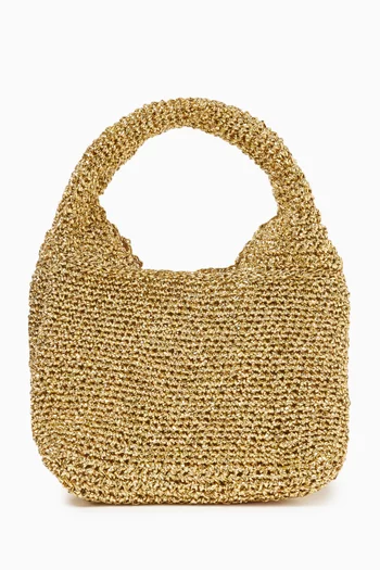 Bliss Handbag in Metallic Raffia