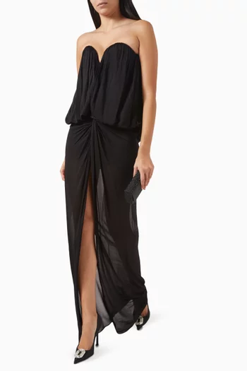 Draped Strapless Top