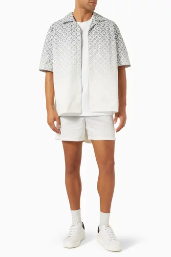 Gradient Monogram Shirt in Cotton